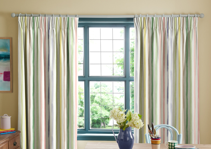 Bluebellgray Watercolour Stripe, Tetbury - Made to Measure Curtains - Image 3